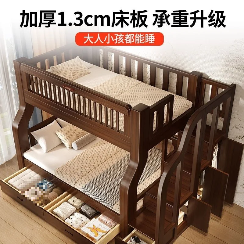 

Двухъярусная кровать, двухъярусная кровать, маленькая квартира, многофункциональная высокая и низкая кровать, маленькая квартира.