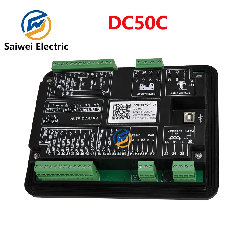 DC50C DC52C Electronic Injection Controller Module Generator Set Start Stop Four Protection Display Control Screen DC50C DC52C