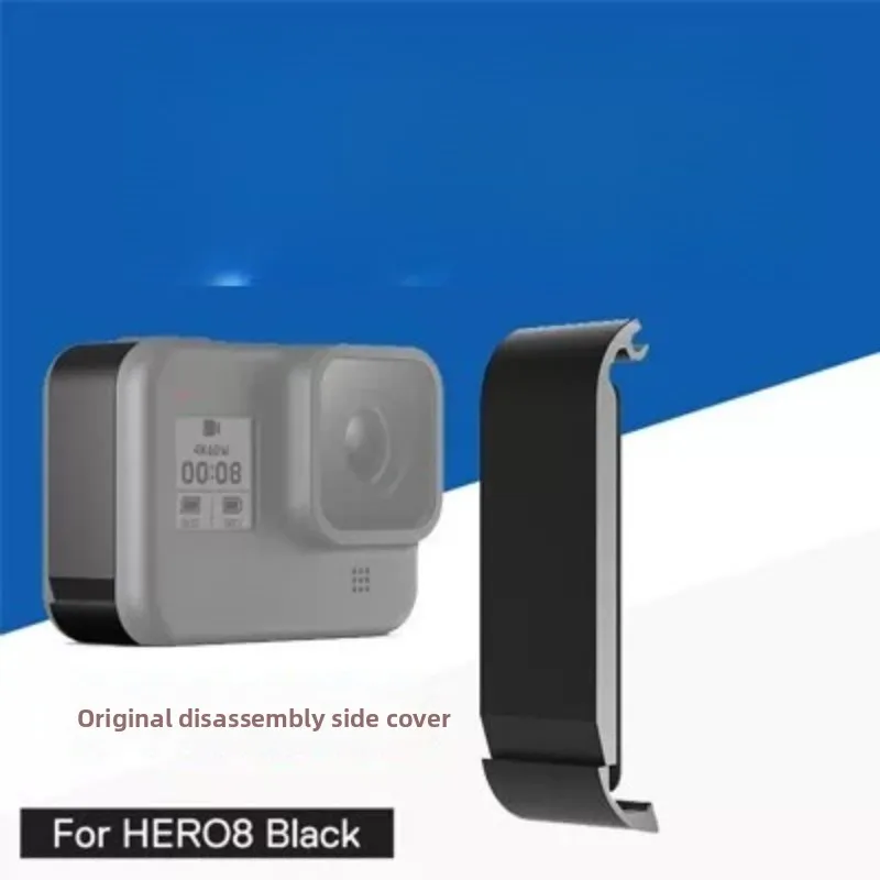Tapa Lateral de Batería Original Usada, Puerta de Carga Impermeable para GoPro Hero 8 9 10 11 12 13 Black MAX, 99% Nueva (2 piezas)