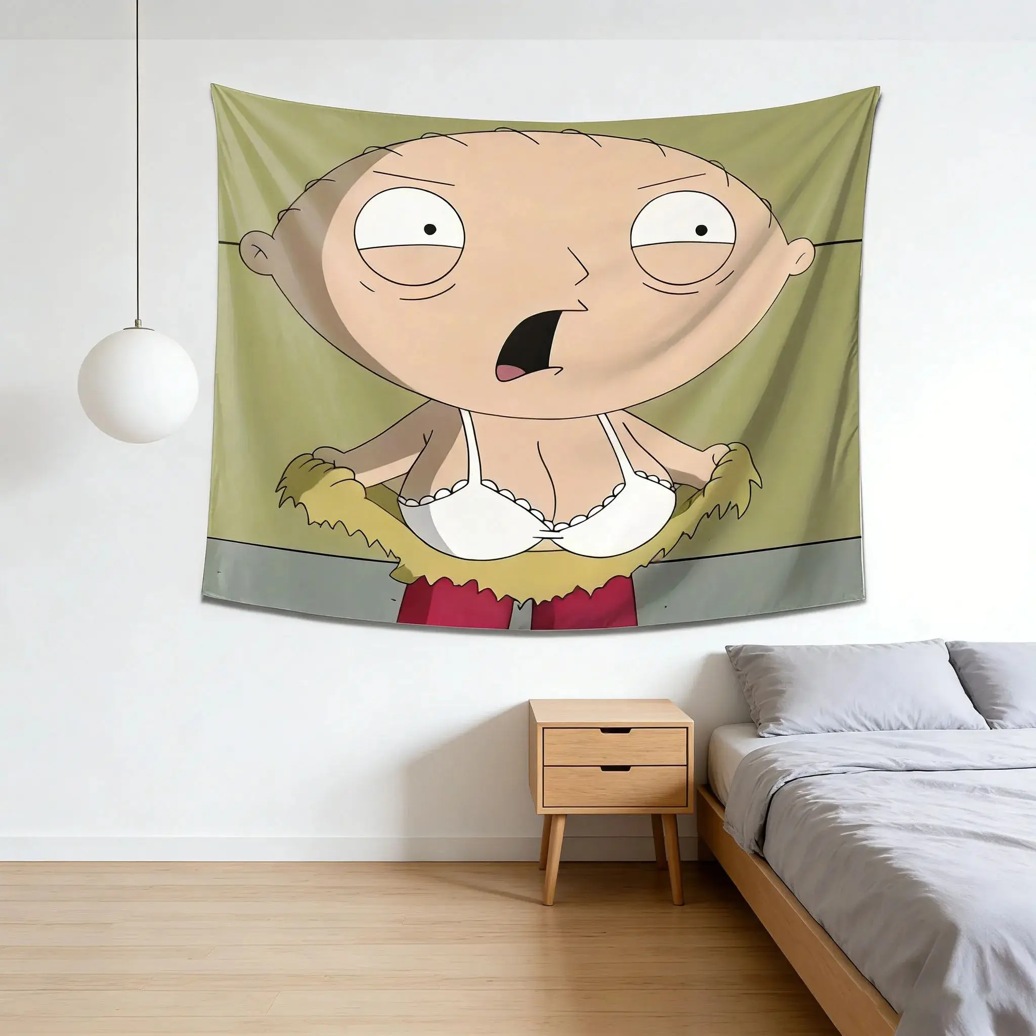 New Family Men-themed Tapestry, with Printed Design, Expressive Wall Decoration, Suitable for Bedrooms and Living Rooms