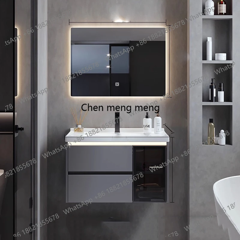 

Partitions Storage Bathroom Cabinet Organizer Mirror Accessories Wall Toilet Display Cupboard Drawers Gabinete Room Furniture