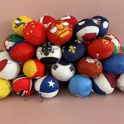 10cm Country Ball Plush Toys Polandball Pendant Country Balls Decor Countryball Stuffed Doll Christmas Gift for Kids