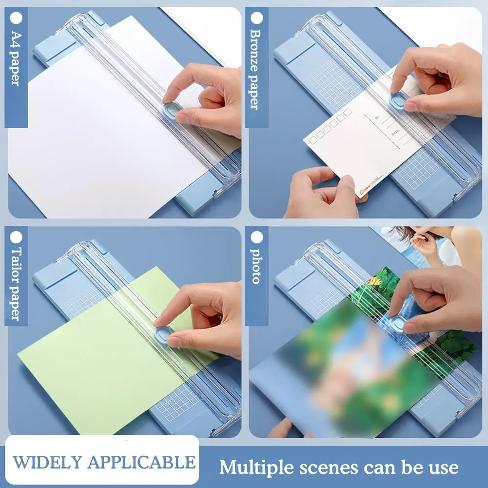 Paper Trimmer A4 Handheld Paper Cutting For Office Use Pull-out Ruler For Photo Trimmers Scrapbook Lightweight Cutting Mat