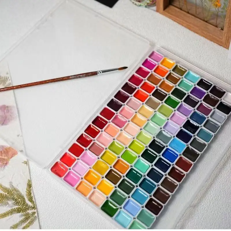 

Набор акварельных красок для художников, 98 цветов, гранулирующие, 1 мл, прозрачные, профессиональные пигменты, художественные принадлежности для студентов и начинающих