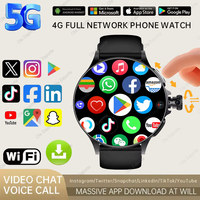 Sim Card NFC SmartWatch GPS Tracker 5G/WIFI BT Call 800W Camera 1.95inch Payment Heart Rate Fitness Sport 1000mAh Smartwatch Men