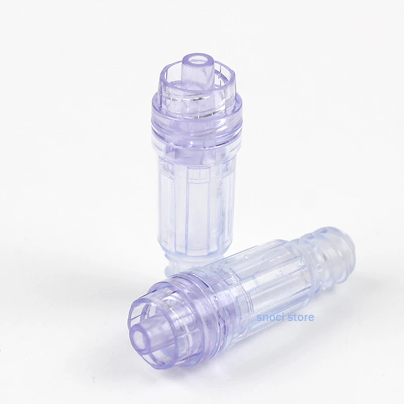 صمام إيقاف الديوك القابل للتصرف مع وصلات إغراء قفل ذكر حقنة توصيل ستيريو مشتركة انتقالية بلاستيكية، قطعة واحدة