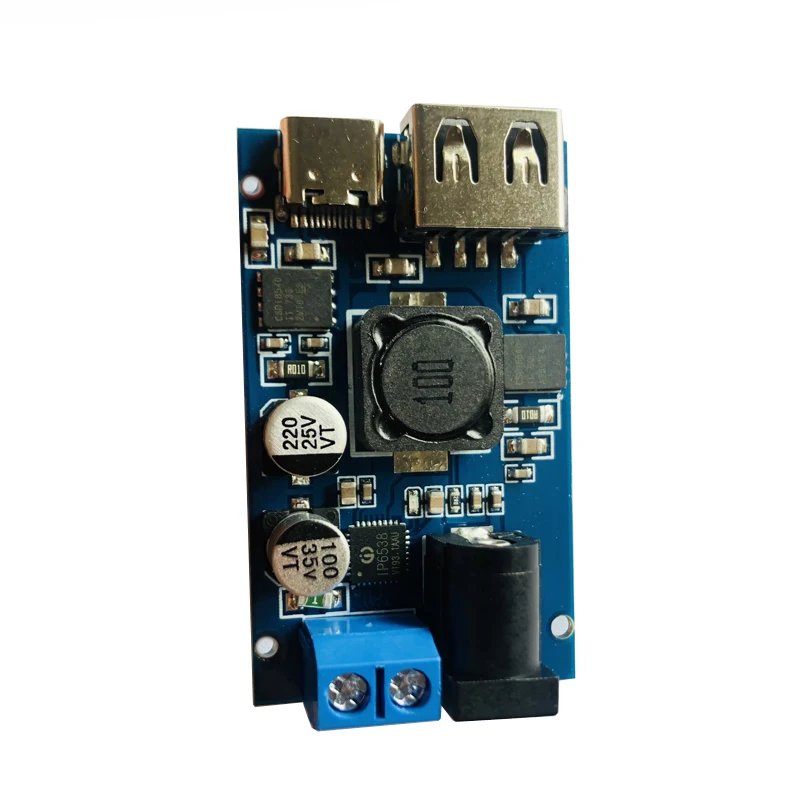 5Pcs  Custom Electronic Circuit Board Manufacturing Assembly Integrated Dual Port USBA/USBC Fast Charging Modules Multilayer PCB