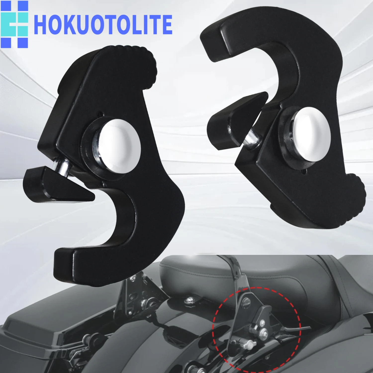 

Detachable Rotary Mounting Sissy Bar Luggage Rack Latch Clips Kit For Harley Touring Softail Electra Road Street Glide Sportster