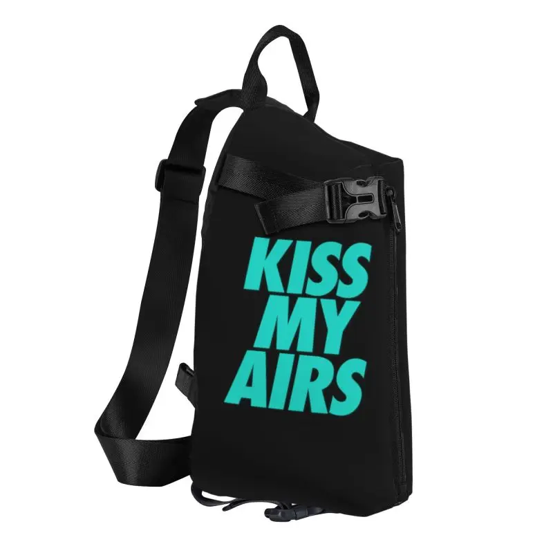 Kiss My Airs-bandolera de pecho para hombre, mochila de hombro informal para viajar