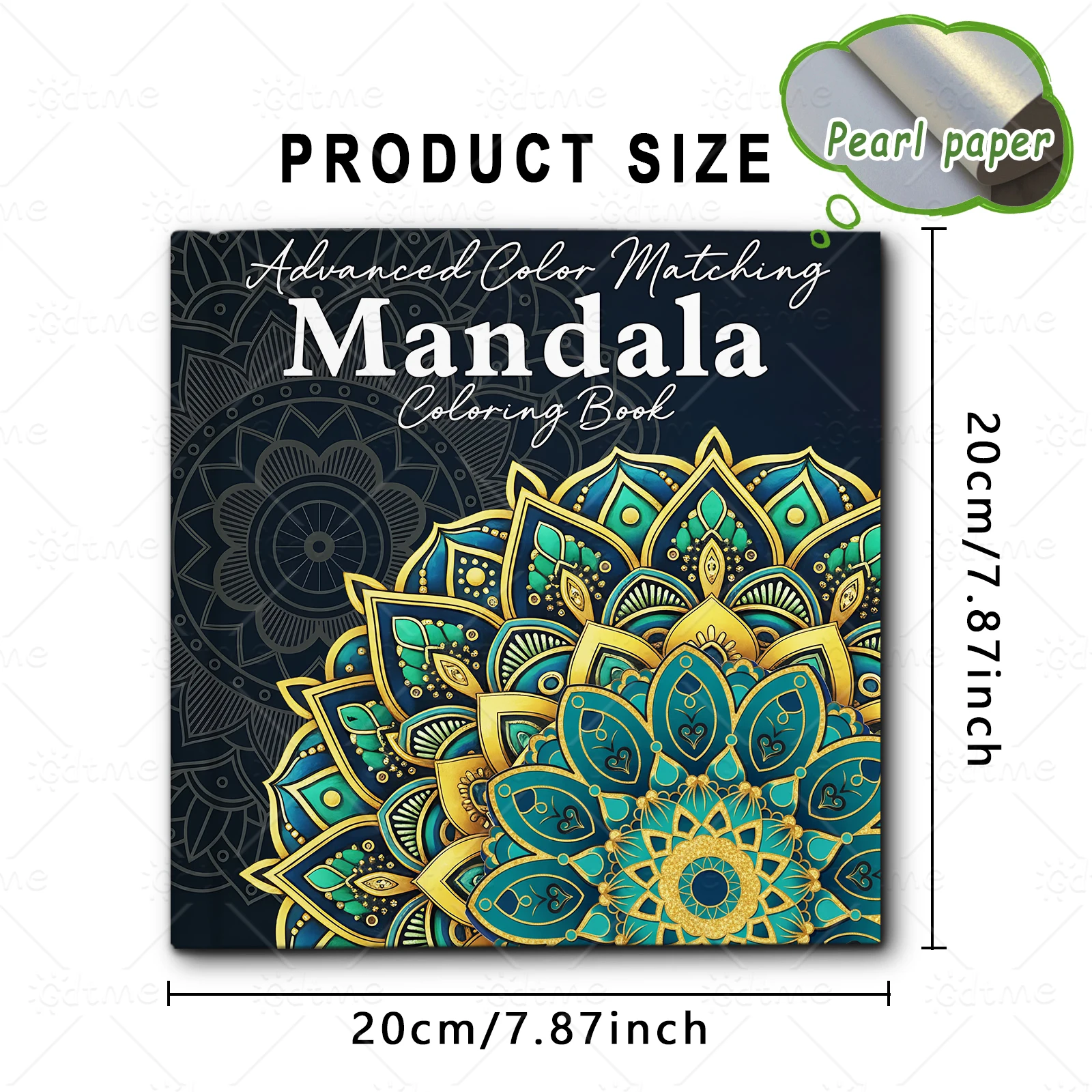Mandala-Malbuch für Erwachsene, 24 Seiten, Stressabbau, Freizeit, DIY-Mal- und Zeichenbuch, ideales tägliches Geschenk – Detail 3