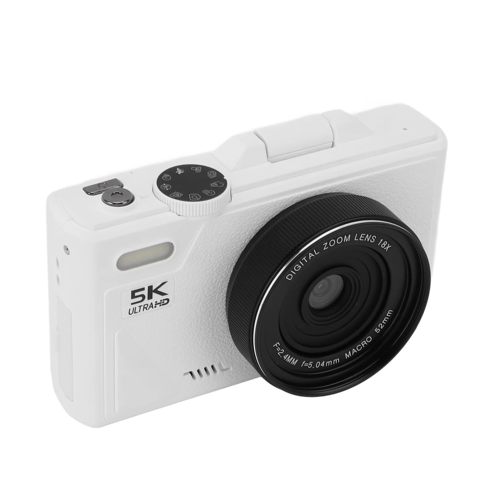 

Andoer Digital Camera Image Stabilization 18X Digital Zoom Mirrorless Camera 3 In Screen 5K 75MP HD with USB Cable