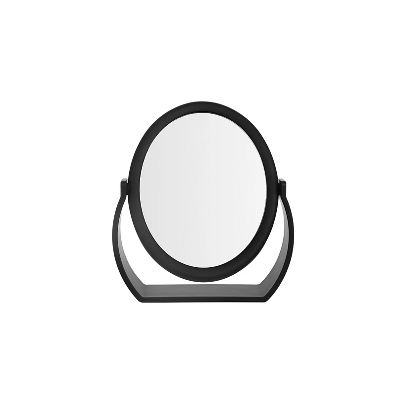 Vanity Makeup Mirror Oval 360 Rotating Tabletop Swing Stand Minimal No Light For Women Dressing Table Decor Birthday Gift Sleek