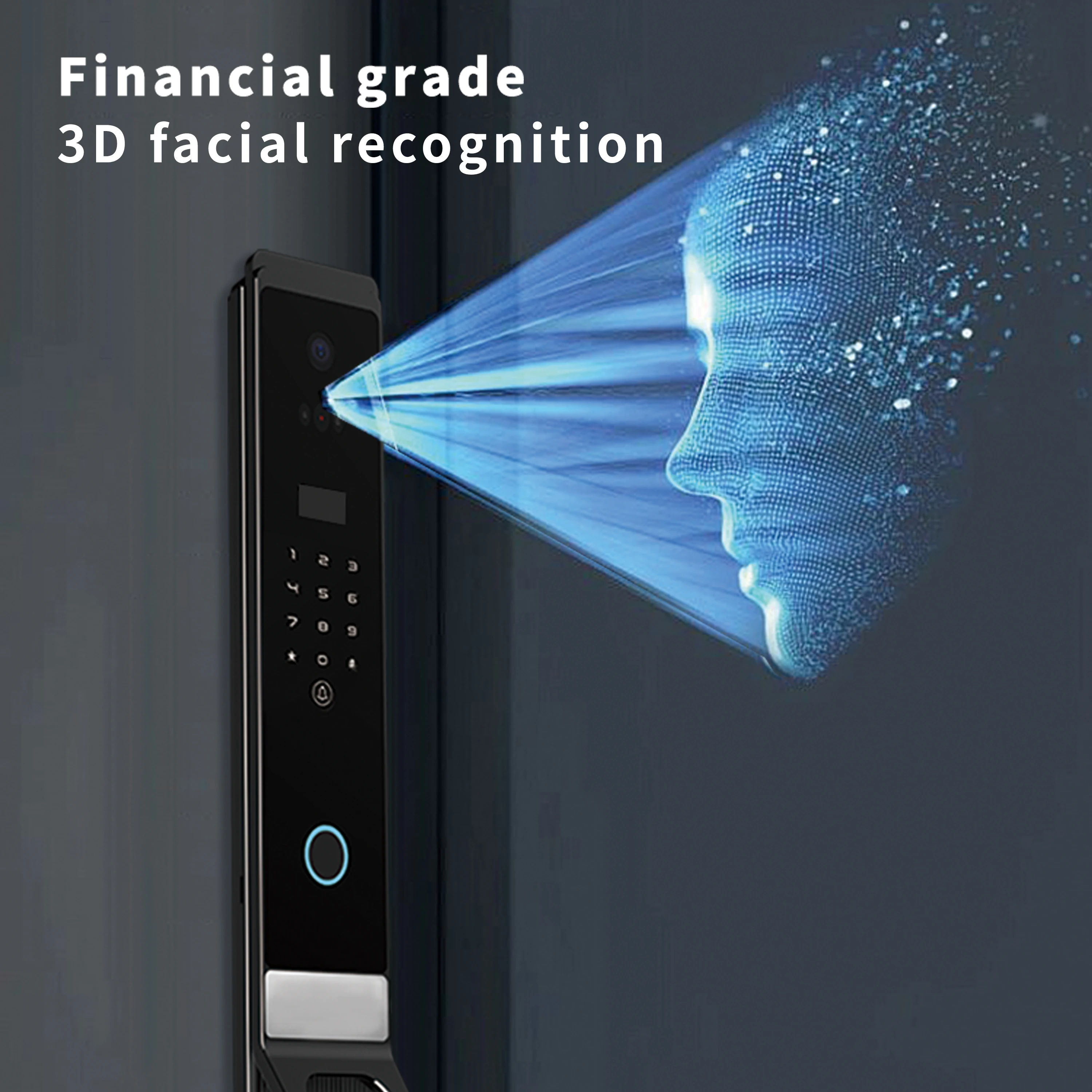 Digital Door Lock Home Security Double Camera Check Door Password Lock Automatic Smart Wifi