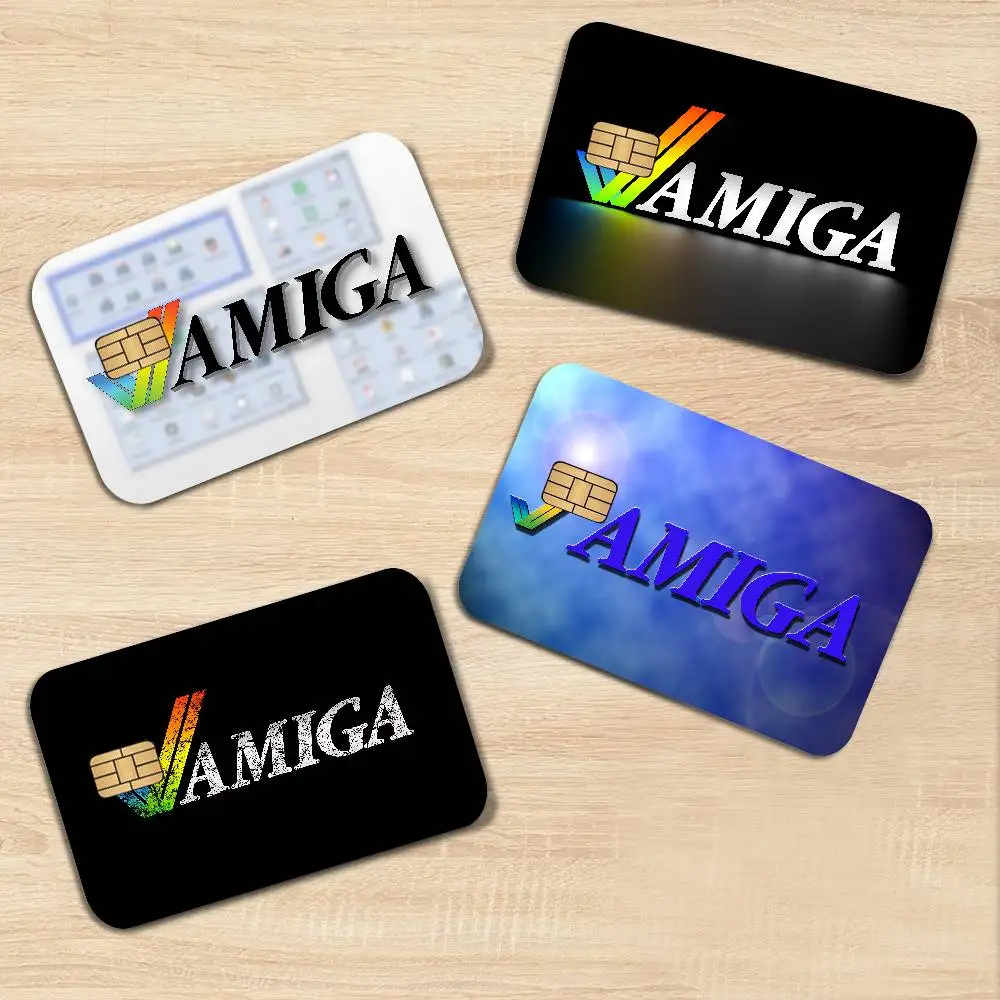 Amiga Logo Fashion Anime Spend or Save Funny Shell On Off Ultra Thin No Fade Sticker Skin Cover Film for Debit Credit Card