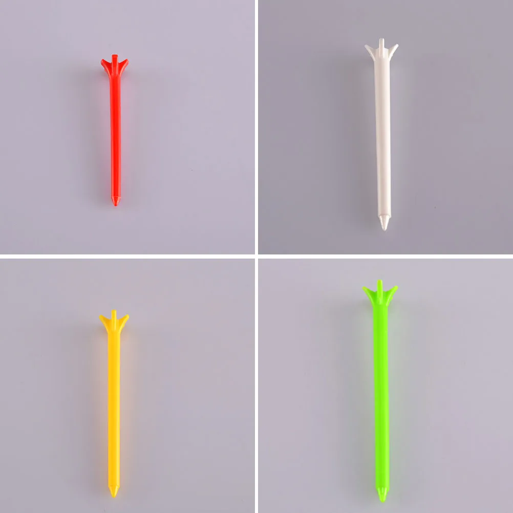 20 Buah Tee Golf 68Mm Lima Cakar 70Mm Alat Latihan Plastik Model Roda Dapat Digunakan Kembali Ringan Portabel Peralatan Latihan