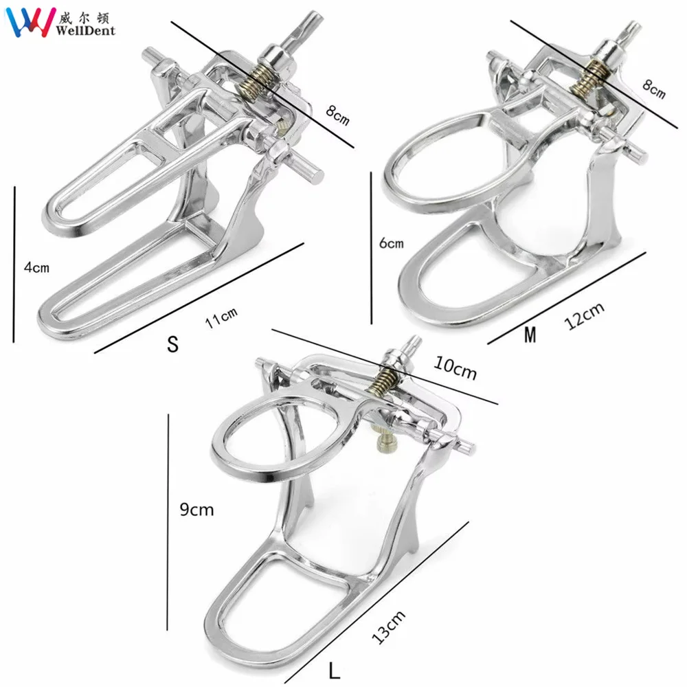 5pcs Dental Simple Articulator Zinc Alloy S/M/L Lab Articulator Occlusion Device Frame Adjustable Dentistry Restoration Tool