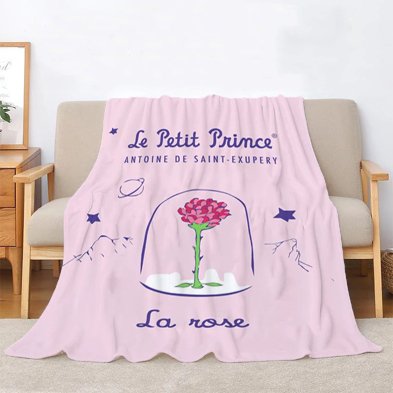 

The Little Prince Cute Throw Blanket for Decorative Sofa Bedroom Decoration Bedspread Bed Blankets Fluffy Soft Fleece Custom Nap