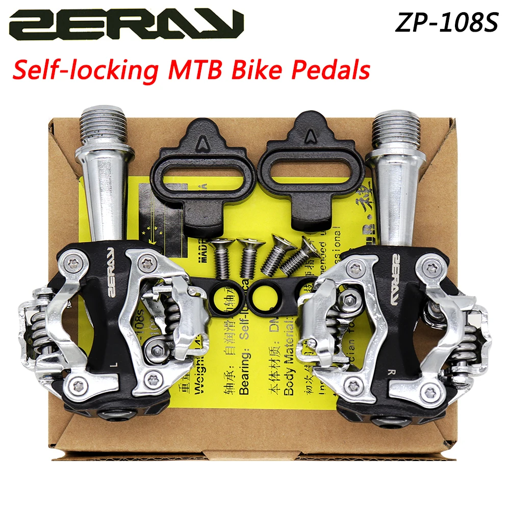 

ZERAY ZP-108S MTB Bicycle Pedal Self-locking Ultralight Sealed Bearing Mountain Bike Pedal Clipless SPD Bicycle Parts