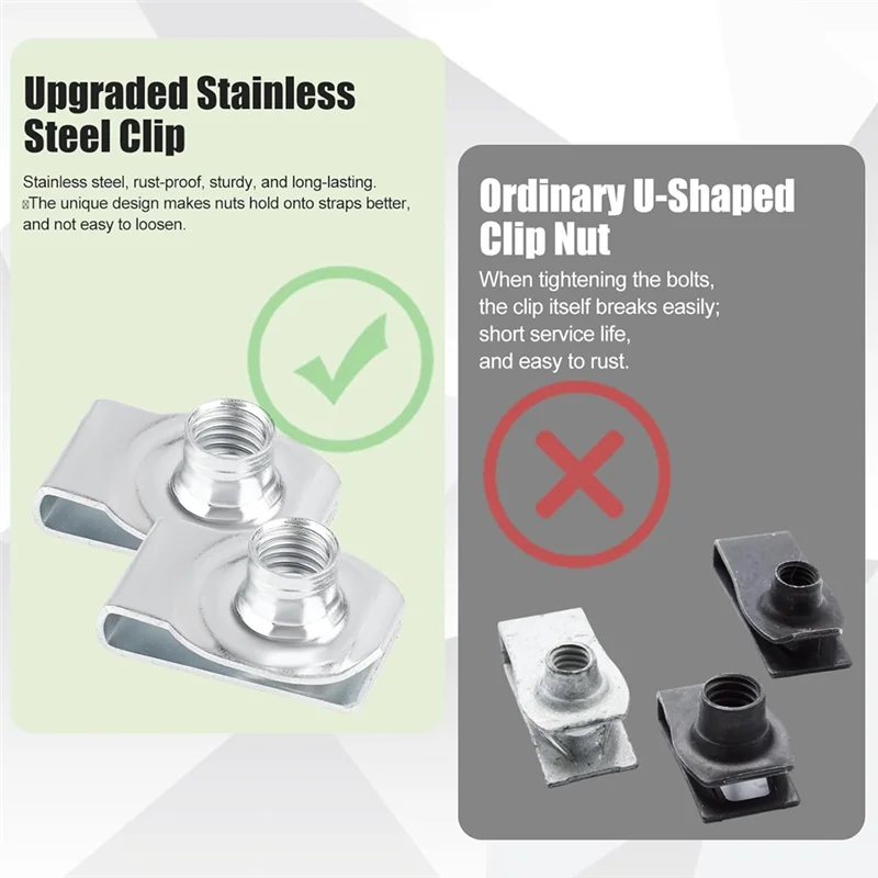 A74E-4Sets Kit de herramientas de repuesto de pernos de correa de tanque de combustible de acero inoxidable para Silverado 1999-2021 Select Fuel
