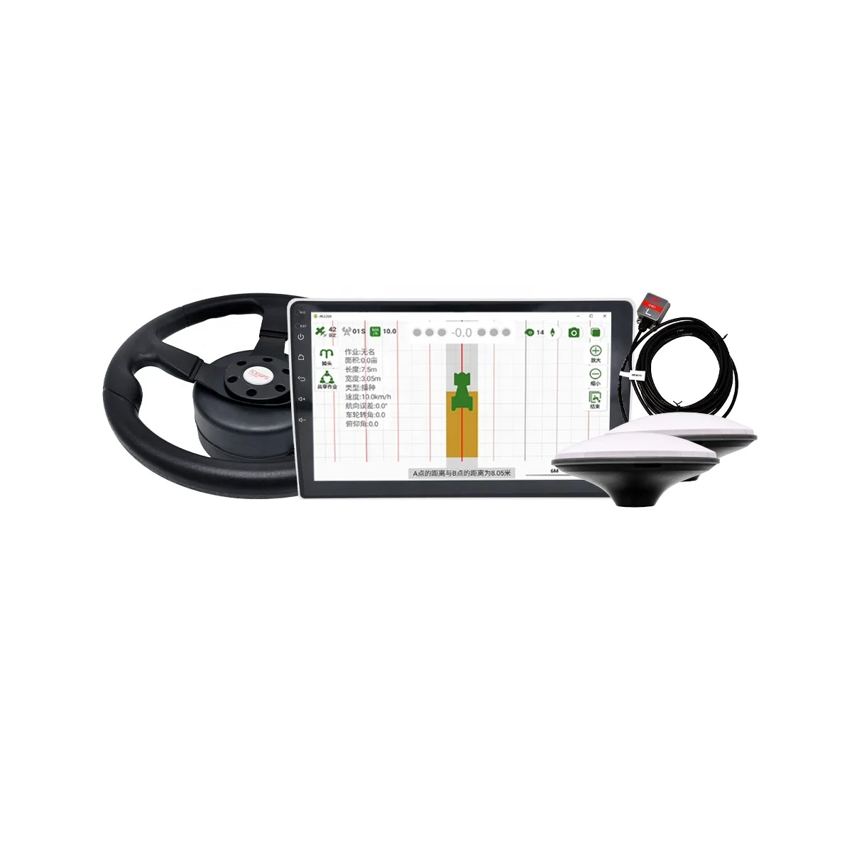 RTK Steering System for Tractor - Automated GNSS Controller & Accessories
