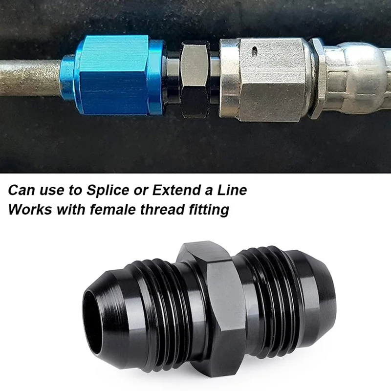 Fuel Hose End Adapter Joint  AN6 AN8 AN10 AN12 With The Same Model On Both Ends Threaded Oil Pipe Double Outer Thread Adapter