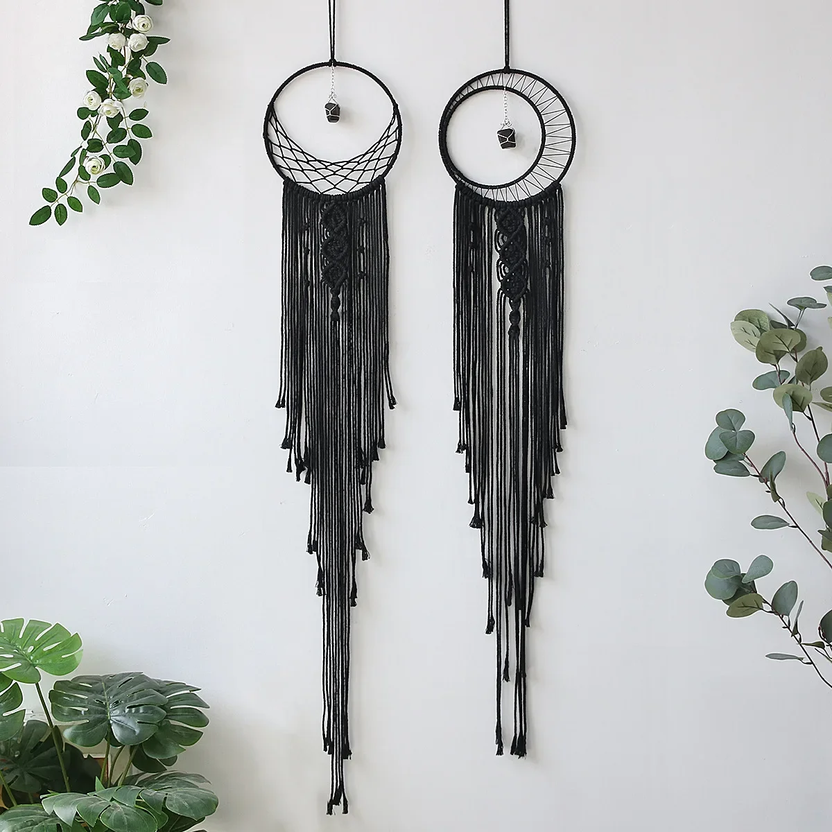 Northern Europe Popular Woven Tapestry Dream Catcher Hand Pendant Home Hanging Star Moon Decorative Hanging Cloth Wholesale