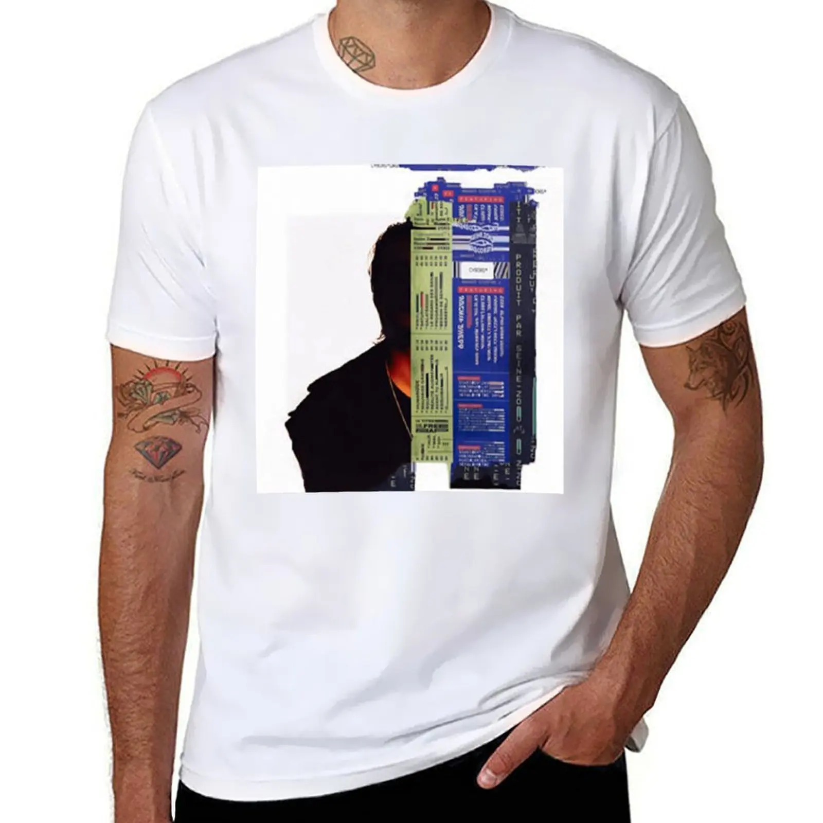 

Nekfeu cyborg T-Shirt anime t shirts oversize man t shirts graphic T-Shirt