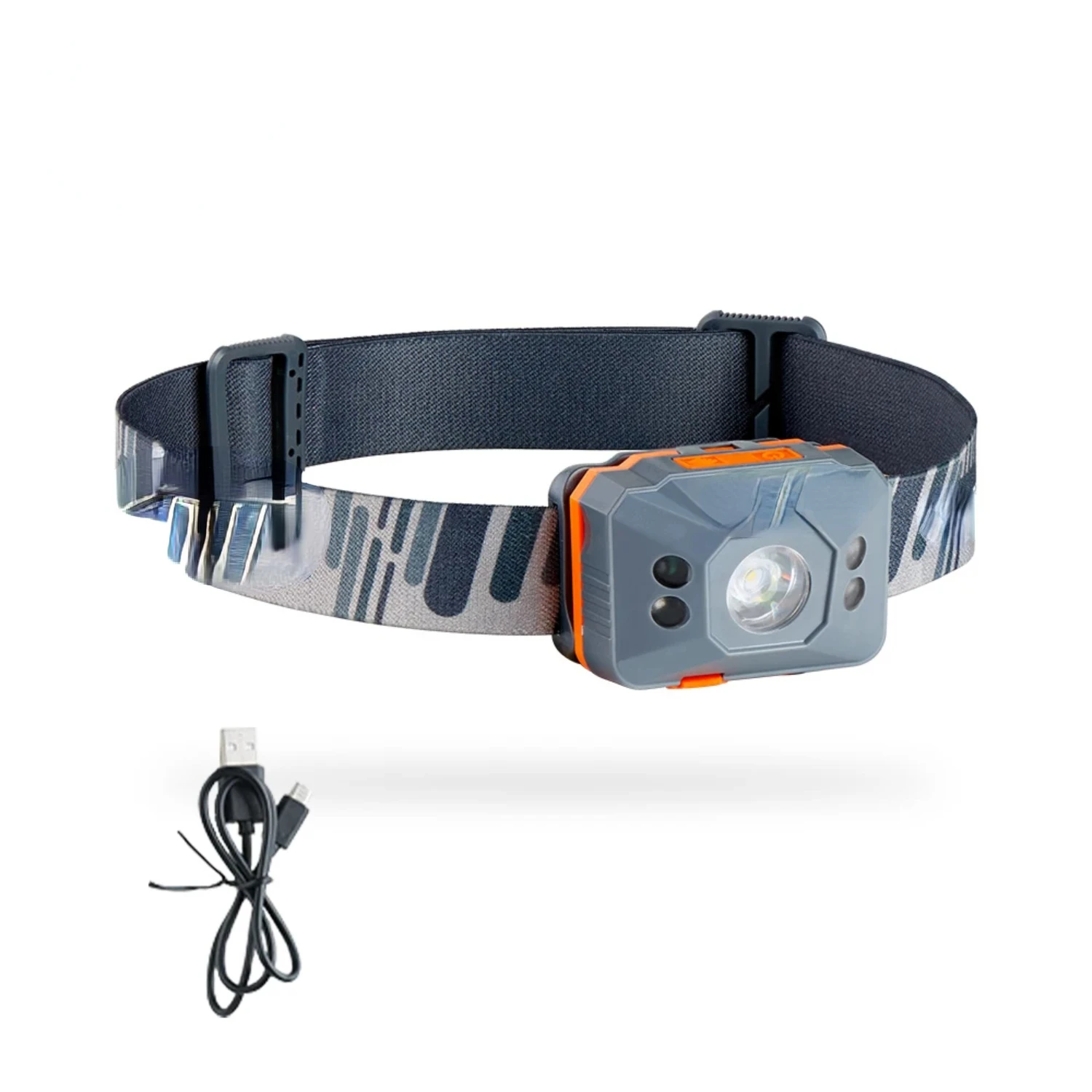 SXHWC Ultralight, Super Bright, and Portable USB Rechargeable Headlamp - Perfect for Nighttime Adventures and Excursions - Ideal