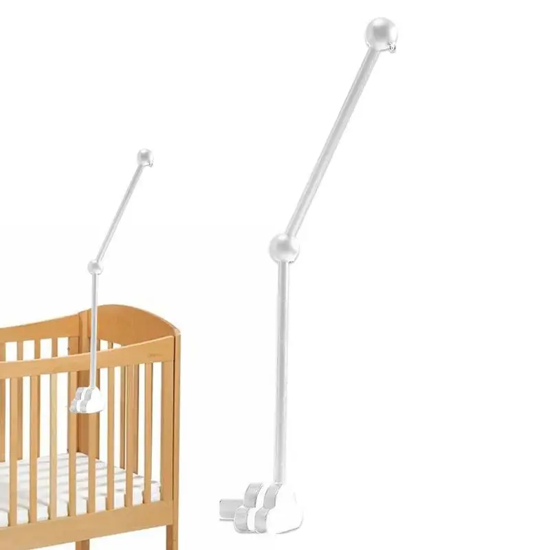 Wooden Wooden Baby Crib Mobile Arm Mobile Hanging Rattles Toy Hanger Baby Crib Mobile Bed Bell Wood Toy Holder Arm Bracket