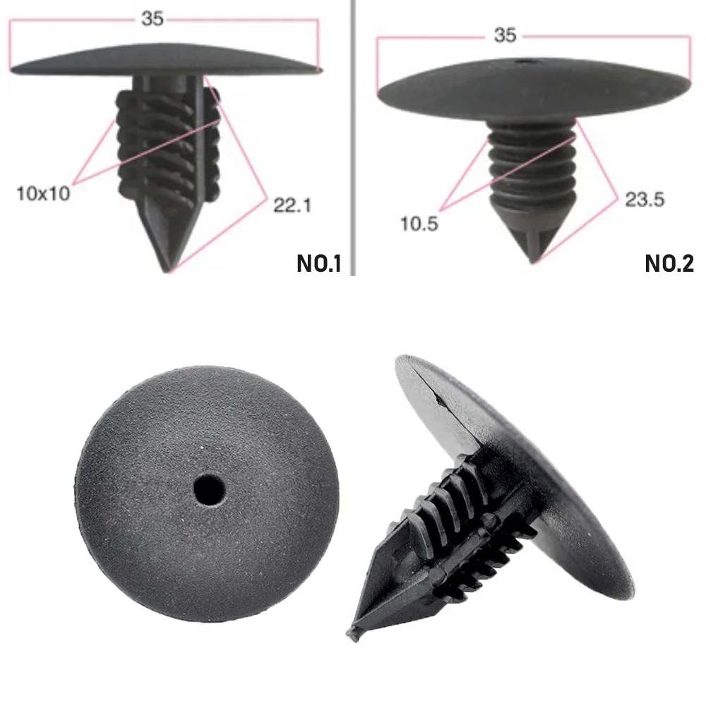 

10PCS Front Wheel Arch Lining Clips for Renault Toyota VW Plastic Rivets Fasteners Door Fender Bumper Cover Push Pin Clips Clip