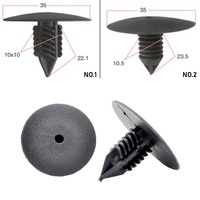 10PCS Front Wheel Arch Lining Clips for Renault Toyota VW Plastic Rivets Fasteners Door Fender Bumper Cover Push Pin Clips Clip