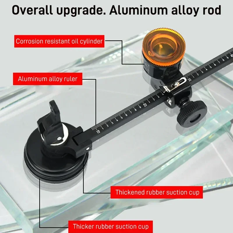 40-100cm Glass Compass Gauge Cutter Adjustable Compasses Type Glass Circle Circular Cutter for both hobbyists and professional