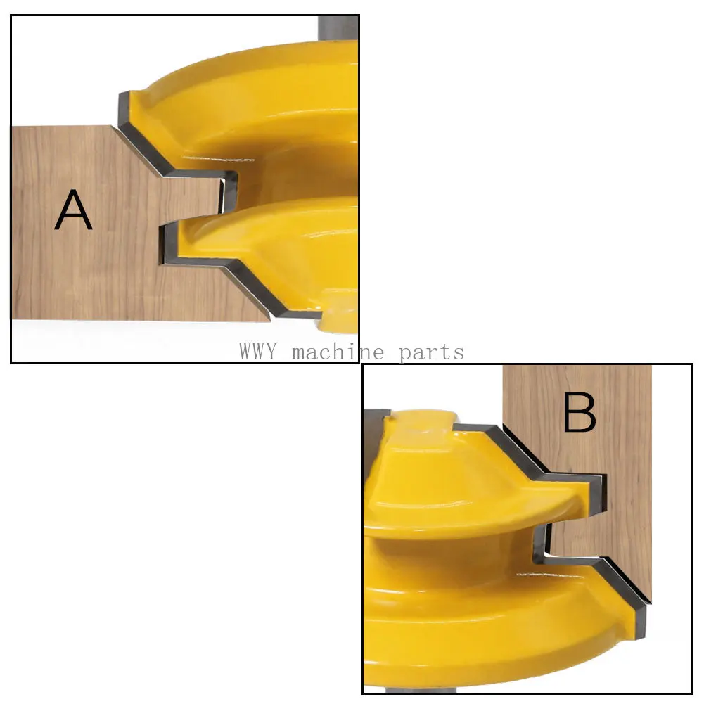 6mm Shank 45 Degree Tenon Cutter Splice Cutter Wood Milling Cutter High-Grade 45°45 Degree Tenon Cutter 6*1-1/2