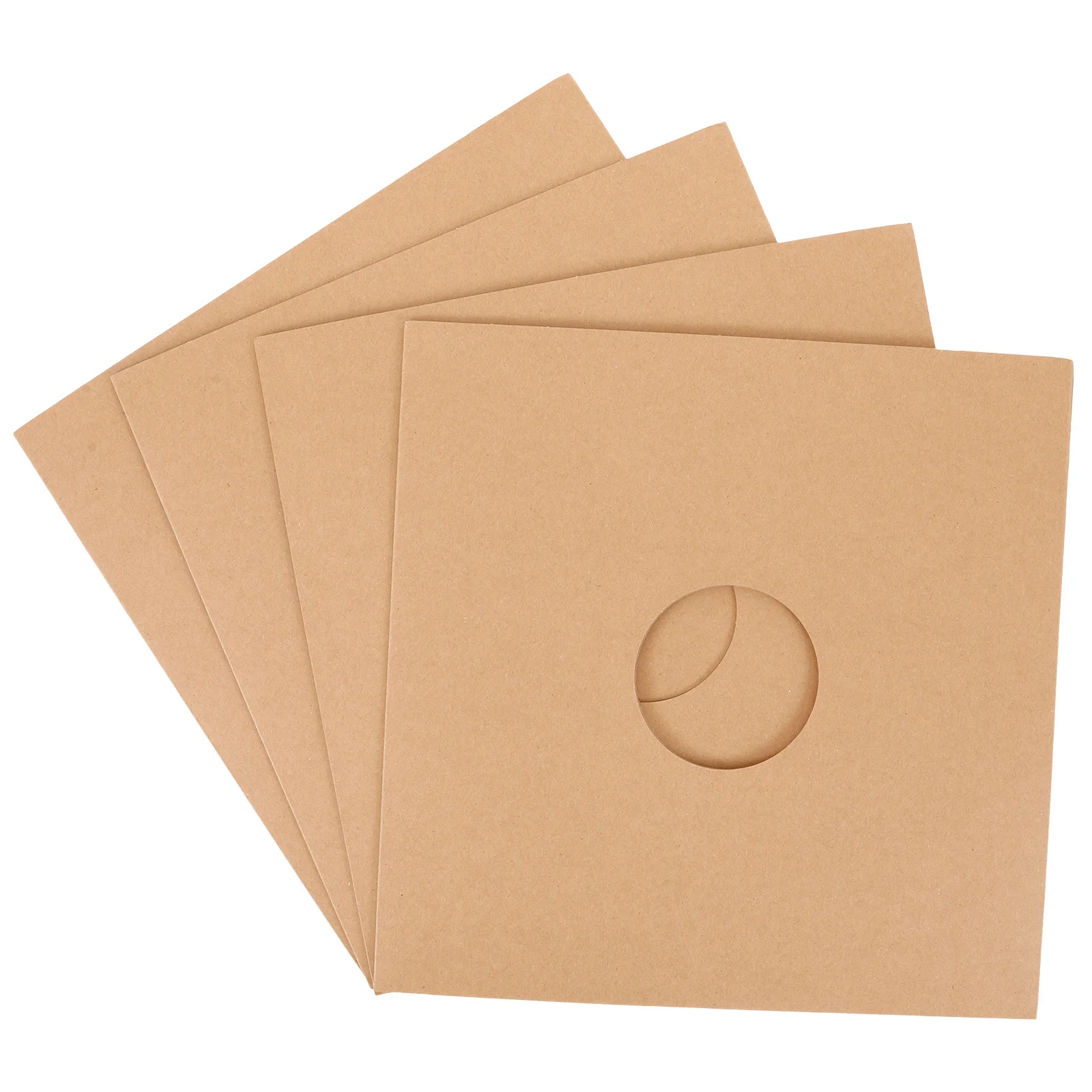 

4 Pcs Vinyl Record Bag Sleeves for Records Jacket Protector Paper Inner and Outer Storage