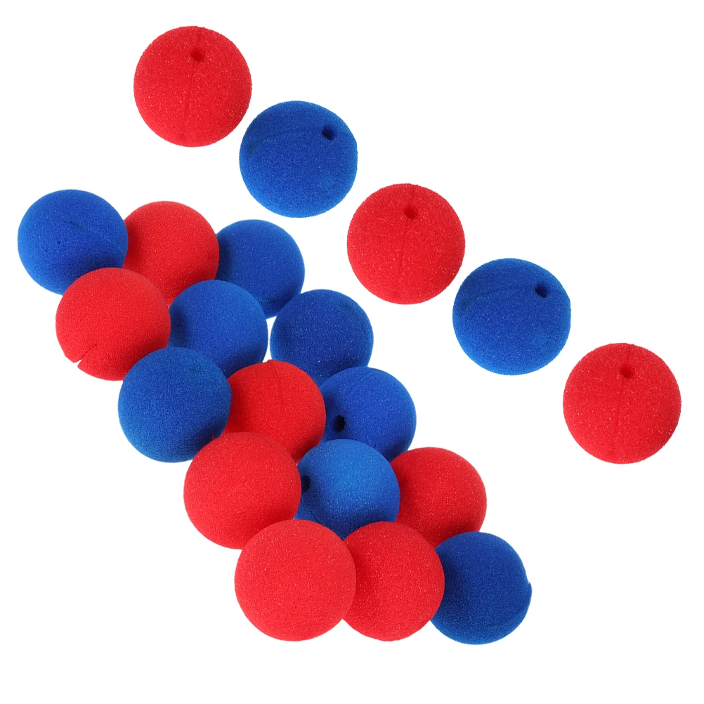 

20Pcs Sponge Clown Nose Red Funny Clip on Nose Cosplay Party Supply Role Play Performance Xmas Halloween Decor
