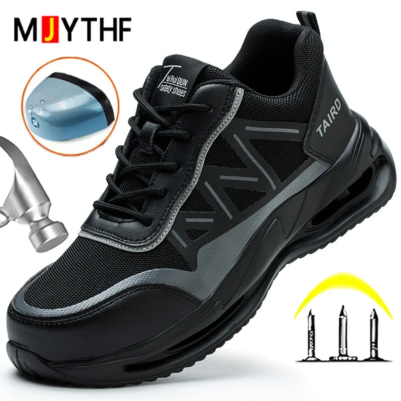 New Fashion Safety Shoes Men's Protective Boots Composite Toe Security Sneakers Work Shoes Puncture-Proof Indestructible shoes
