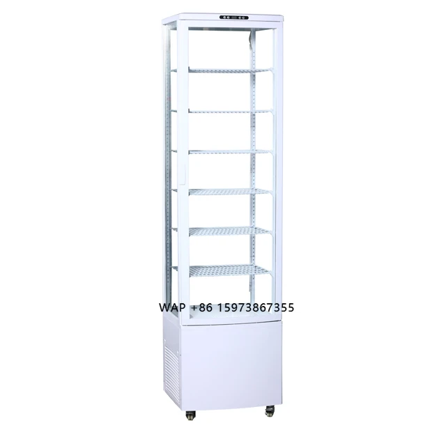 Upright Triple Glass Door Bakery Pastry Cake Display Cooler Hotel Convenient Store Glass Door Refrigerator Fridge Freezer