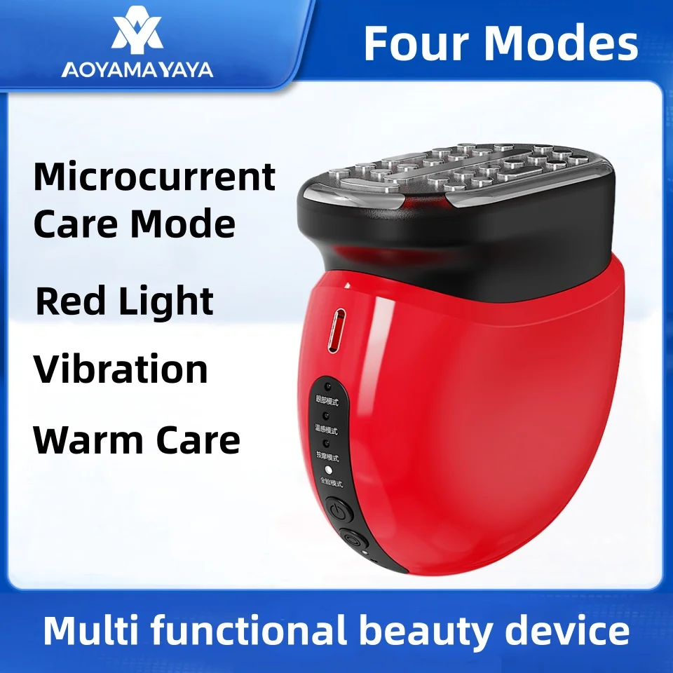 EMS multi-function beauty equipment Skin firming anti aging wrinkles Red light skin care products Facial micro current massager