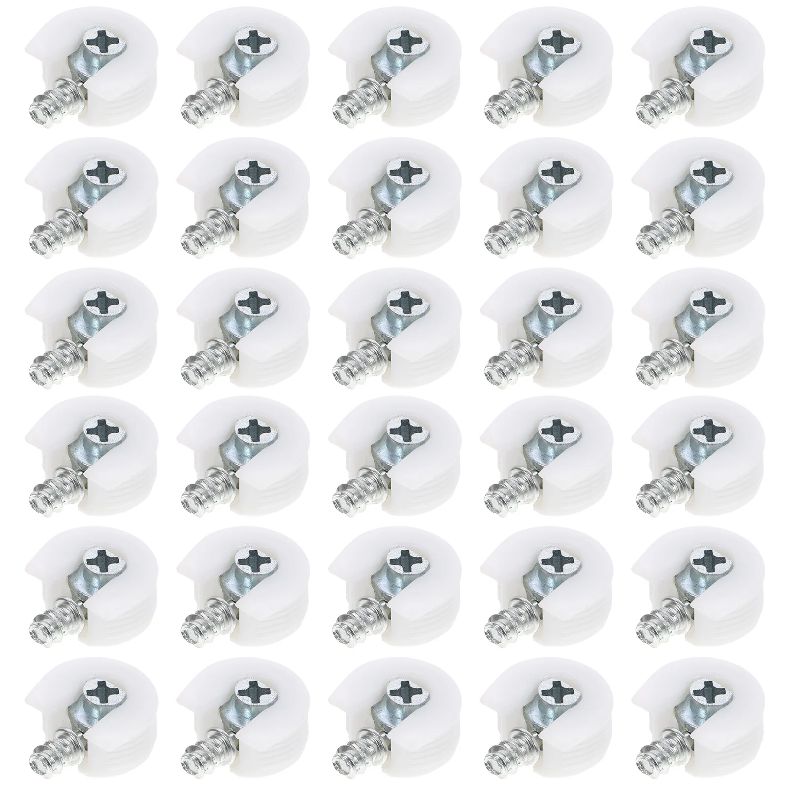 

30 pcs Shelf Support Holder Pin Cam Lock Nut Connector For Furniture Fixing Brackets Zinc Alloy Fastener Hardware Fittings