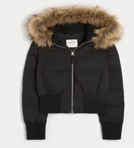 Frauen Einfarbig Pelz Kragen Mit Kapuze Baumwolle gefütterte Jacke Mit Zipper Slim Fit Warme Dicken Mantel 2025, Winter Neue weibliche Oberbekleidung – Detail 5