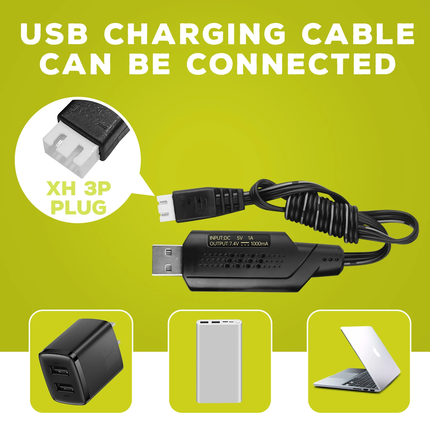 2S Lipo Batterij 7.4V 2000mAh 35C Met T/Banaan/XT60/XT30/EC2 Plug En USB Oplaadkabel Voor RC Auto, Boot, RC Quadcopter Batterij