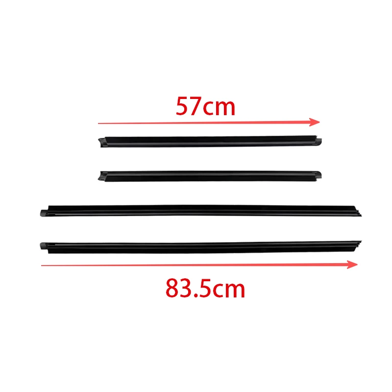 4Pcs Window Moulding Trim For Hyundai Getz 2002-2011 5Door HatchBack Weatherstrip Seal Side Door Glass Rubber Belt 83220-1C001
