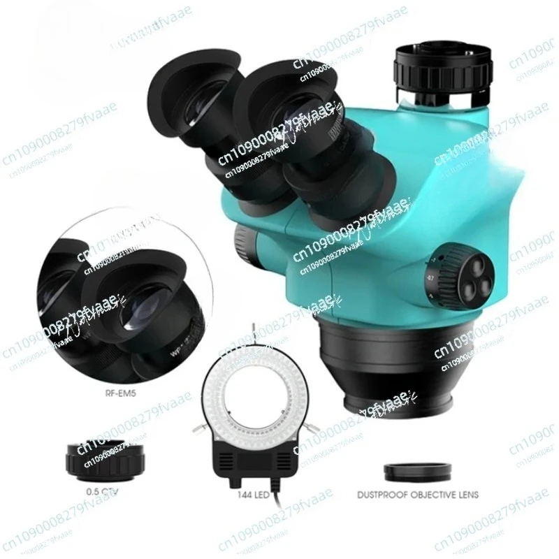 RF4-7050TV مجهر عدسة ستيريو ثلاثي العينيات HD المجهر التكبير المستمر إصلاح الهاتف المحمول المكبر