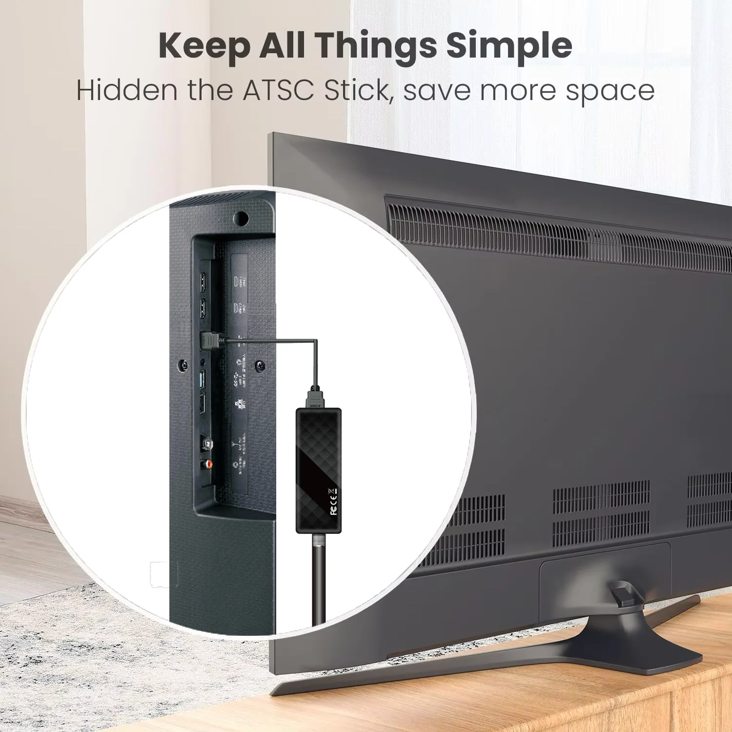 DLUXURY كوريا ATSC صندوق محول التلفزيون الرقمي الصغير HD FTA ATSC موالف USB الوسائط المتعددة PVR تسجيل EPG مخفي خلف التلفزيون فك التشفير #5