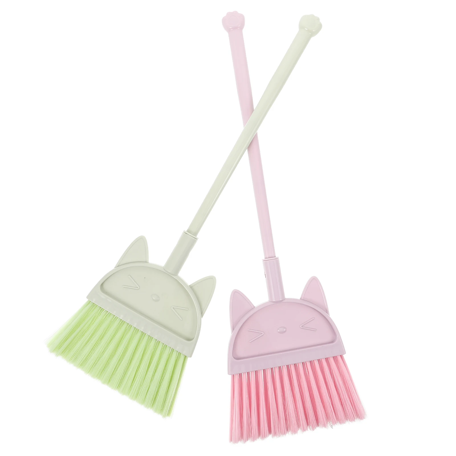 

3 Pcs Children's Broom Set Baby Toy Cleaner Mini Sweeping The Floor Plastic Cute