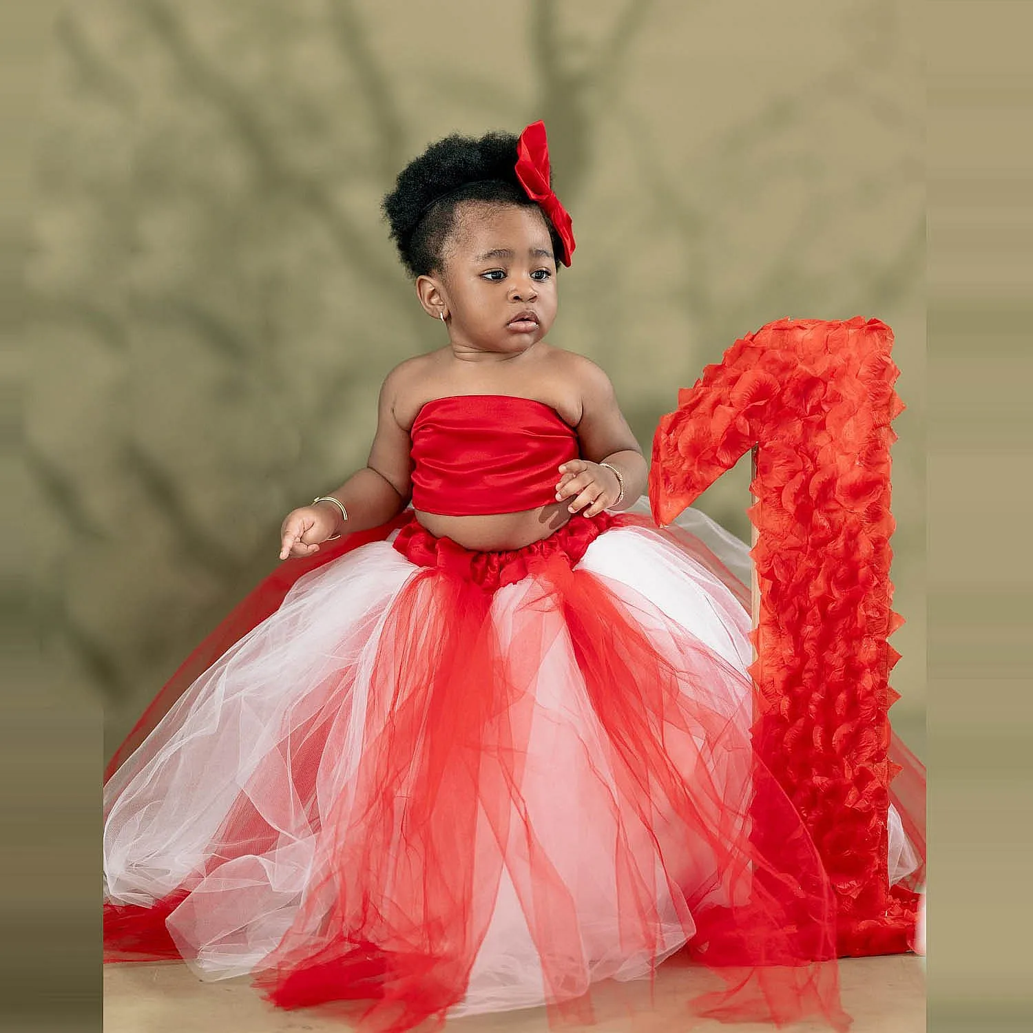 Mixed Colors Lovely Flower Girl Dress Two Pieces Tulle Cute Birthday Dress Little Kids Tulle Formal Summer Party Gowns