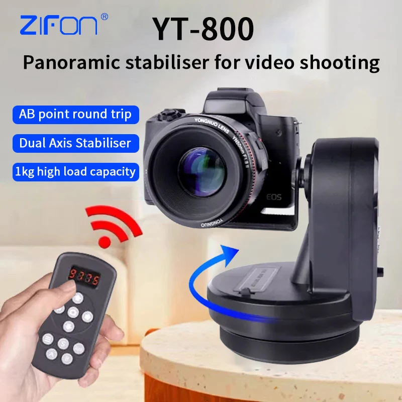 YT800 Remote Control Motorized Head for Live Panoramic Stabilizer Video Streaming on Micromanager Mobile Phone Load Capacity 1kg