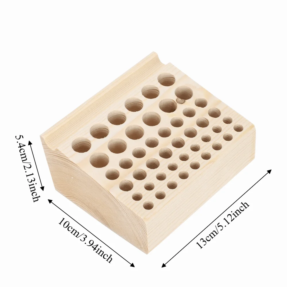 

46 holes Tool Stand Solid structure Pine wood material Tool Holder Desktop placement Multigroove Watch Tool Base Craft DIY