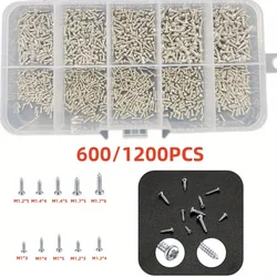 600/1200 sets Miniature self-tapping screws, Miniature crosshead metal screws classification kit