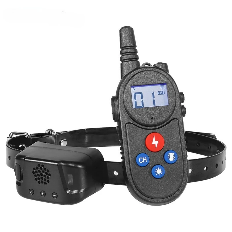 

New barking device, dog intercom dog trainer, electric shock collar neck ring, pet supplies